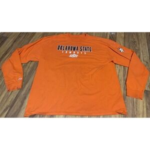 Oklahoma State Cowboys Shirt Mens 2XL Orange NCAA Football Russell Long Sleeve